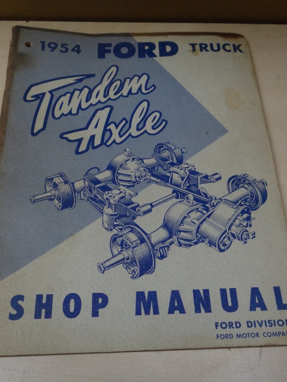 1954 Ford Truck Tandem Axle Shop manual 48 pages well illustrated